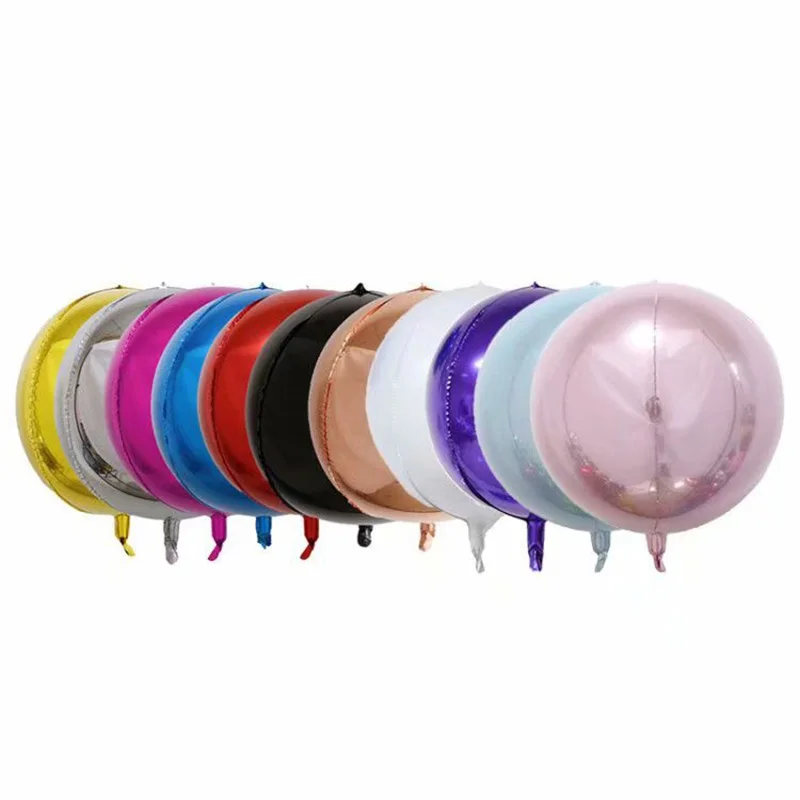 Шары воздушные круглые из алюминиевой фольги 2 шт. 4/32/22/18/10 дюймов|Воздушные шары и