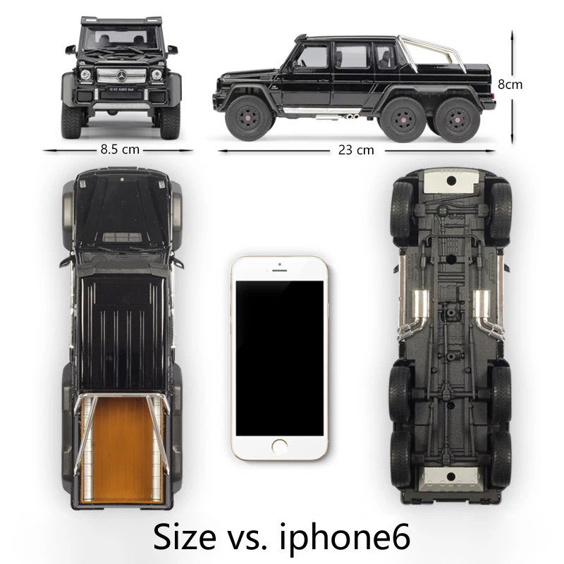 WELLY литая модель автомобиля в масштабе 1:24 Mercedes Benz G63 AMG 6X6 классический грузовик
