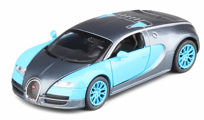 Металлическая игрушечная машинка Bugatti Chiron в масштабе 1:32 литой и игрушечный