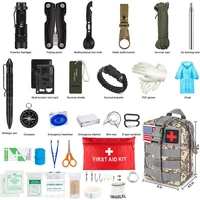 survival first aid kit outdoor survival tool kit for camping hiking package tactical first aid bag resistant and portable