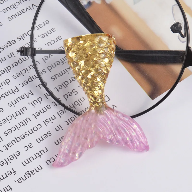 Искусственная смола хвост русалки Diy Подвески глина слайм аксессуары поставки