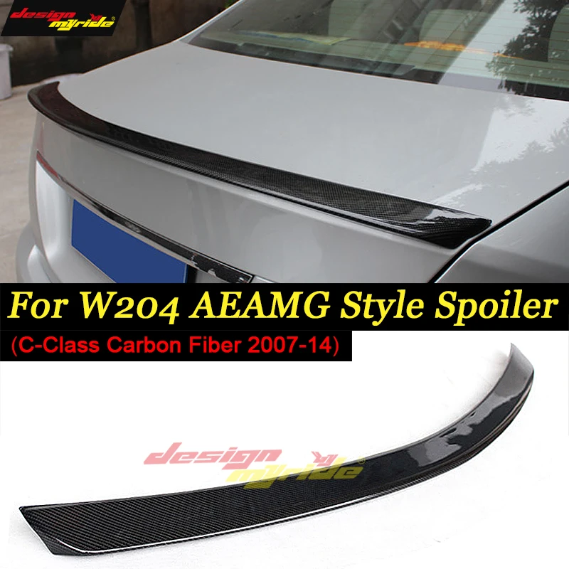 Для Mercedes C Class W204 C204 S204 задний спойлер багажника Duckbill крыло из углеродного волокна