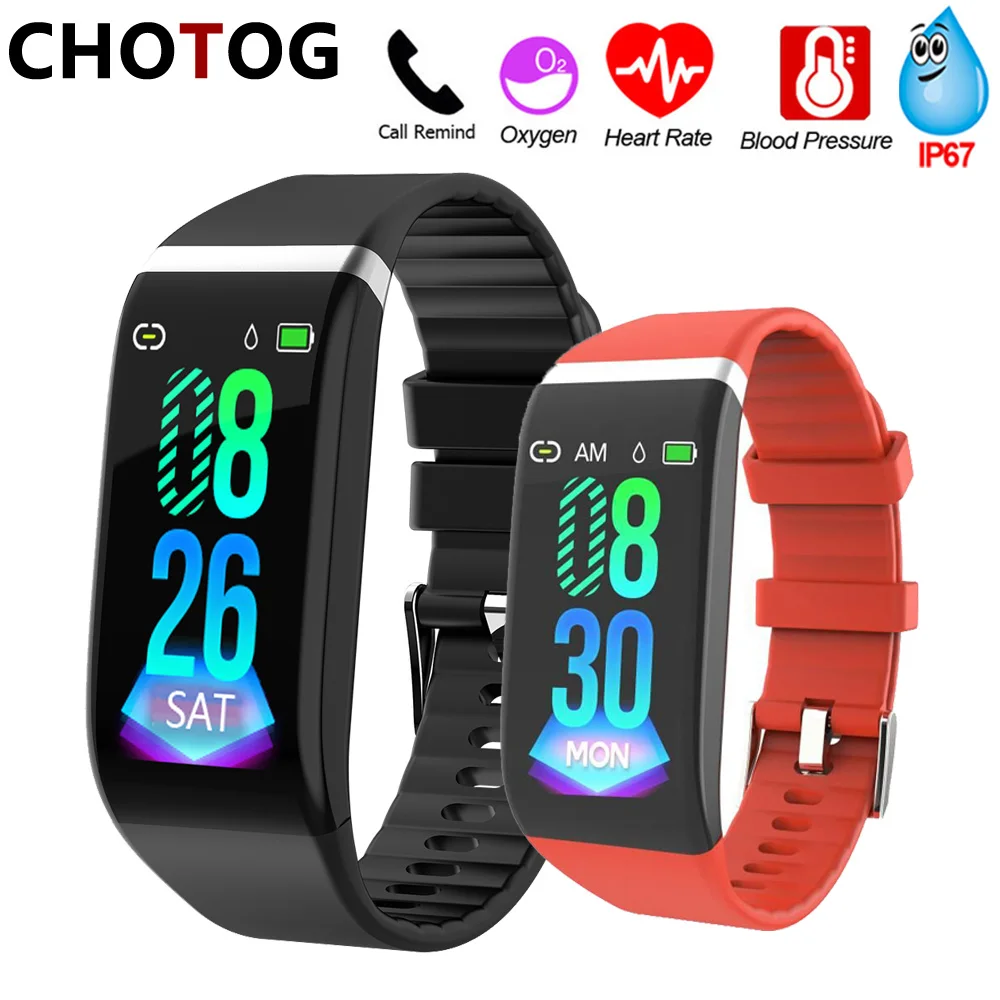 Фитнес трекер водонепроницаемый смарт браслет пульсометр измерение кровяного