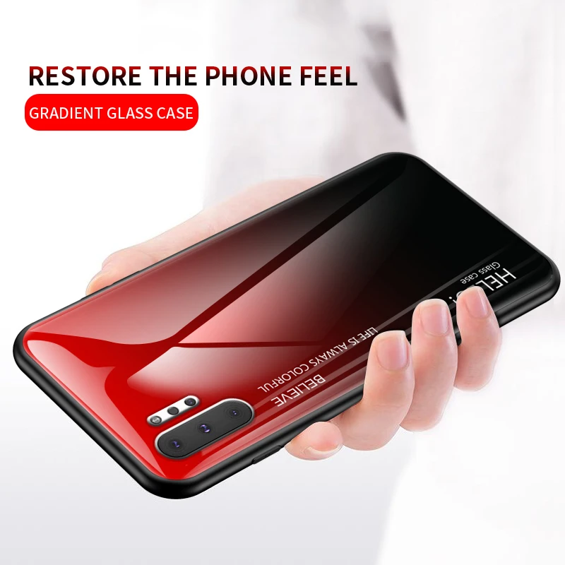 Smartphone Cover Case For Galaxy S10E S10 Lite (5G) S9 S8 Plus S7 Edge Rainbow Glass Samsung Note 10 Pro 9 8 Back Capa |