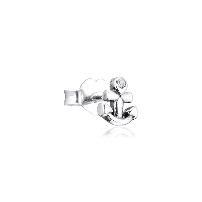 

Signature Me My Anchor Single Stud Earring 100% 925 Sterling-Silver-Jewelry Free Shipping