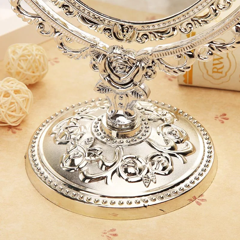 Нордическое пластиковое винтажное декоративное зеркало маленькое круглое для