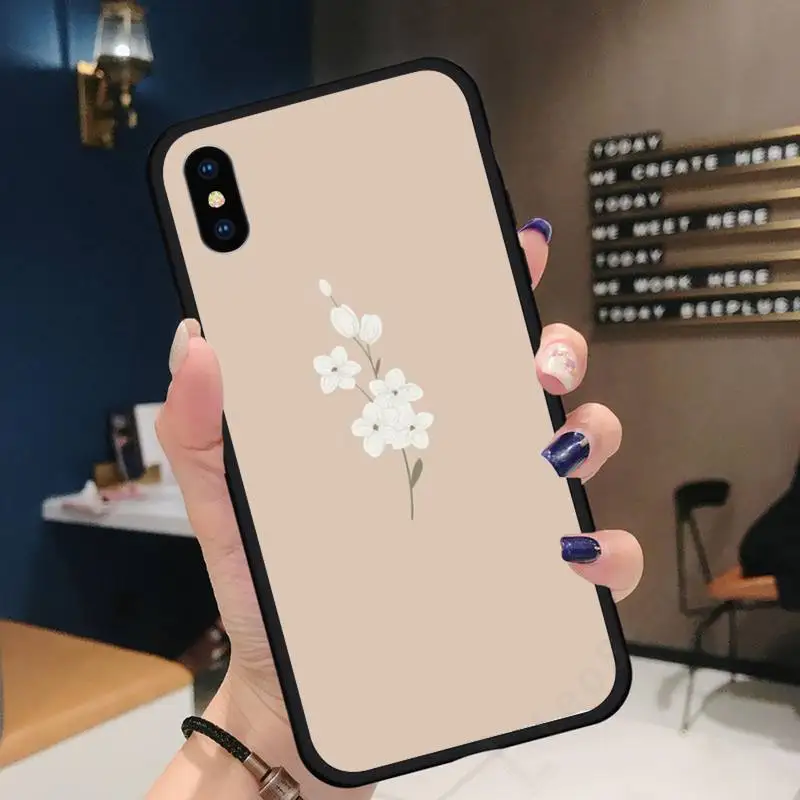 

Great Aesthetic Flower art fundas Phone Case for iPhone 11 12 pro XS MAX 8 7 6 6S Plus X 5S SE 2020 XR