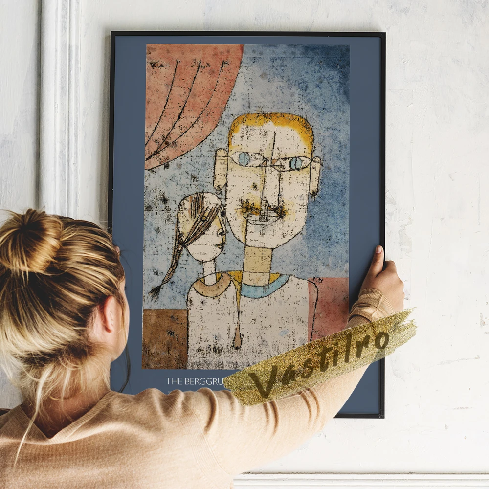 Выставочный постер музея Paul Klee художественные принты Адама и маленькой Евы