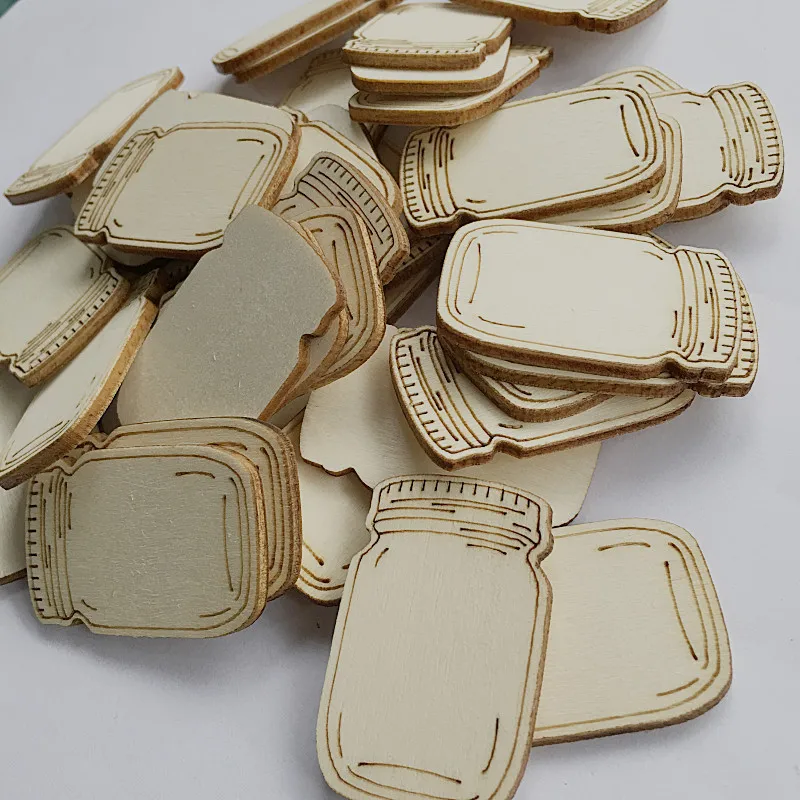 

20 шт. в форме бутылки из натурального дерева, сделай сам, скрапбукинги, необработанные цветы, украшения для дома