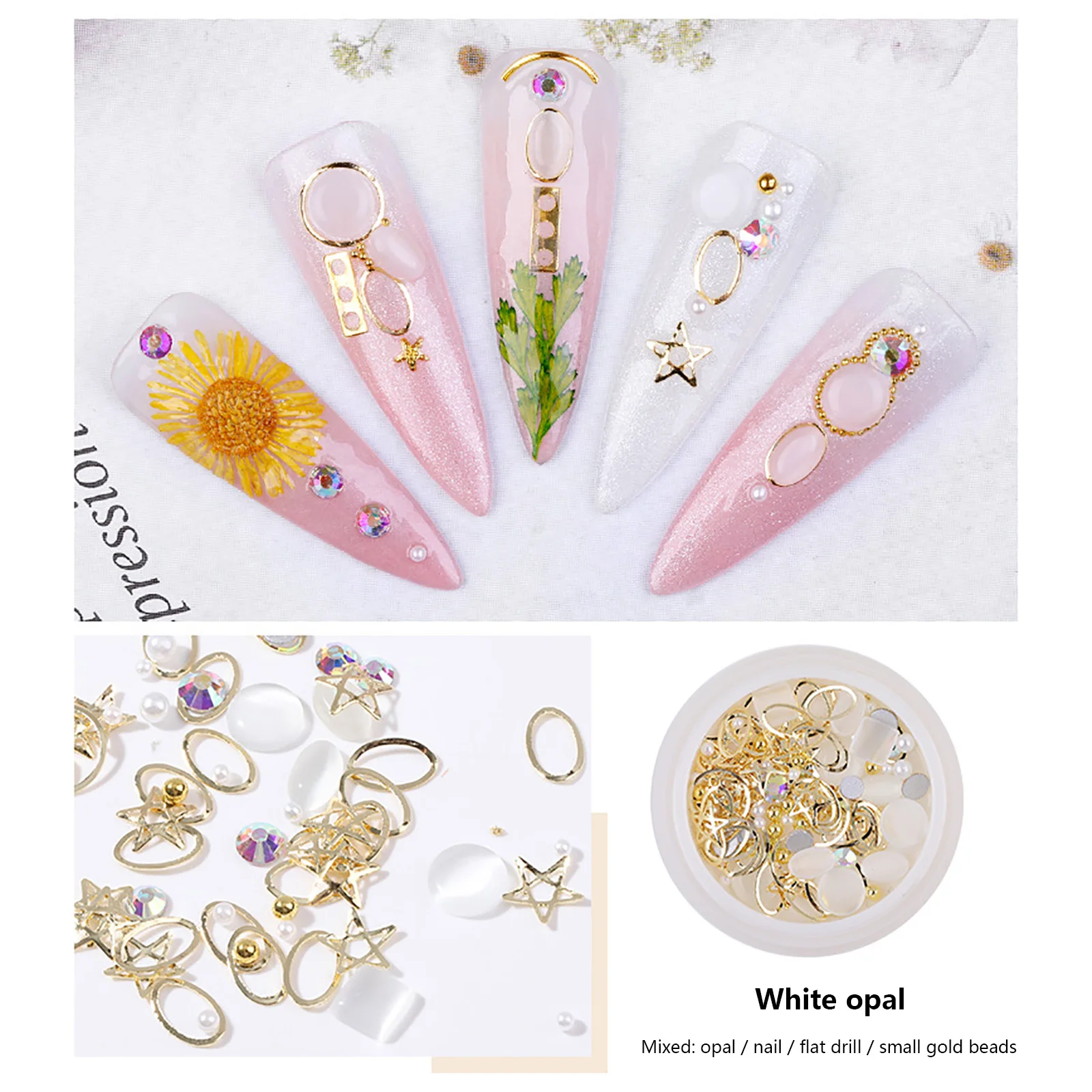 3 шт./компл. Смешанные 3D металлические украшения для ногтей своими руками