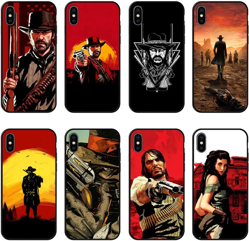 Топ игры Red Dead серия Мягкий ТПУ чехол для телефона iPhone X XS 6 6splus 7 7Plus 8 Plus MAX XR