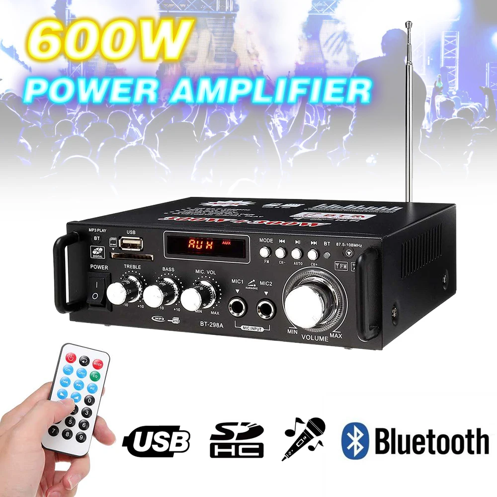 Усилитель мощности 600 Вт автомобильный усилитель мини Hi Fi для домашнего