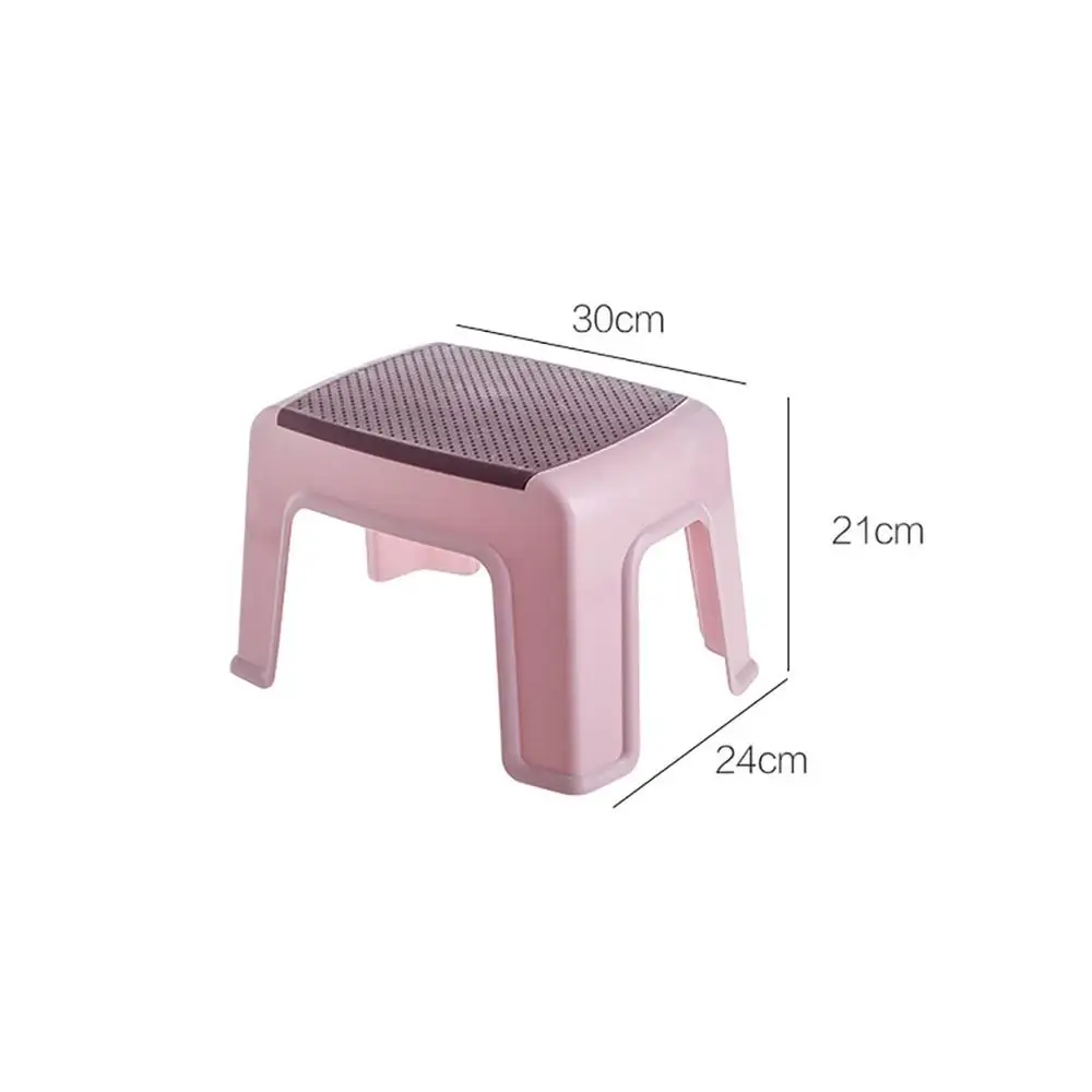 

Household Plastic Small Stool Living Room Non-slip Bath Bench Children Step Stool Changing Shoes Stools Kids Furniture Ottoman