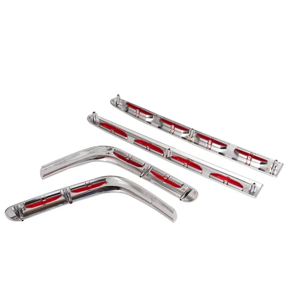 4 шт. обтекатель багажника мотоцикла планки седельная сумка задний ящик красные