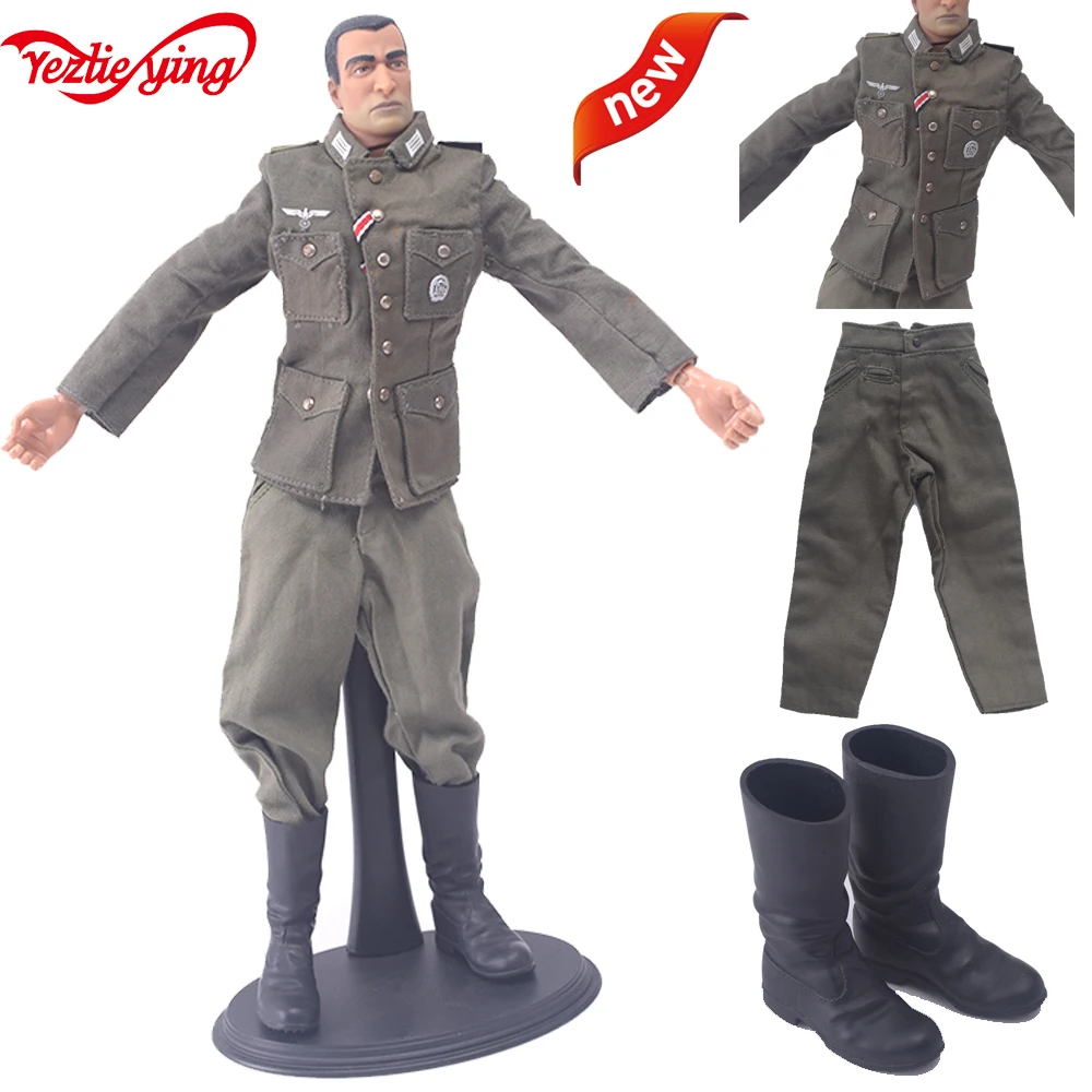 1/6 1:6 масштаб DIY DML солдат фигурки одежда Второй мировой войны M43 Униформа боевые брюки костюм немецкие трубы сапоги набор подходит 12 дюймов тела