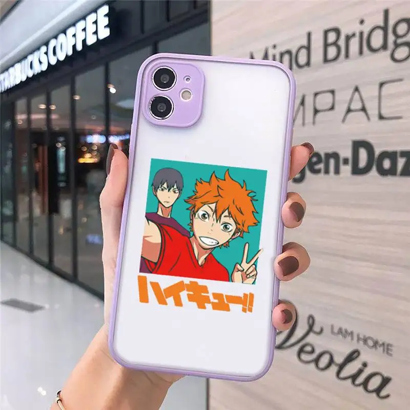 

Haikyuu Poster volleyball Japan anime Phone Case Transparent soft For iphone 12 11 5 c se 6 s 7 8 plus mini x xs xr pro max