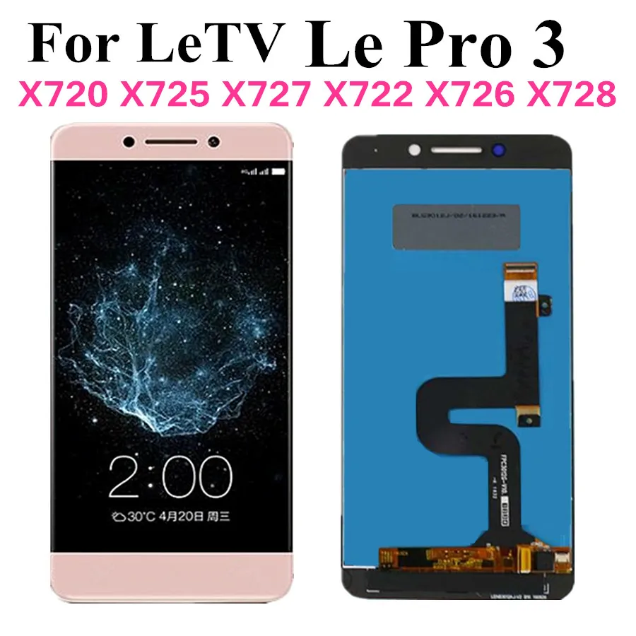 

100% протестированный для LeEco Le Pro 3 LCD дисплей кодирующий преобразователь сенсорного экрана в сборе Замена для Letv X720 X725 X727 X726 X722 X728