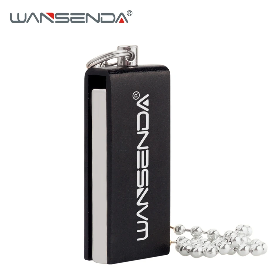 WANSENDA металлический USB флеш накопитель 64 ГБ 32 16 8 4 Гб Водонепроницаемый карта