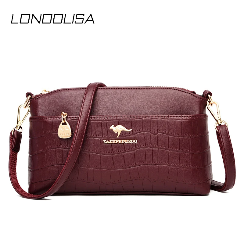 Кожаные женские сумки через плечо роскошные дизайнерские высокого качества для