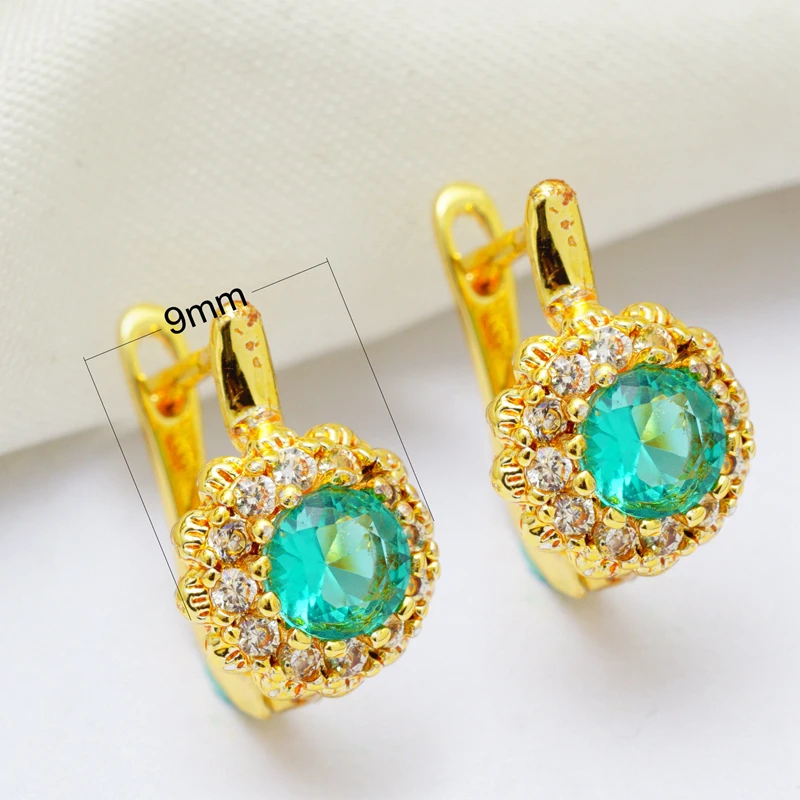 Женские круглые сережки-капли серьги-кольца золотистого цвета с блестящим