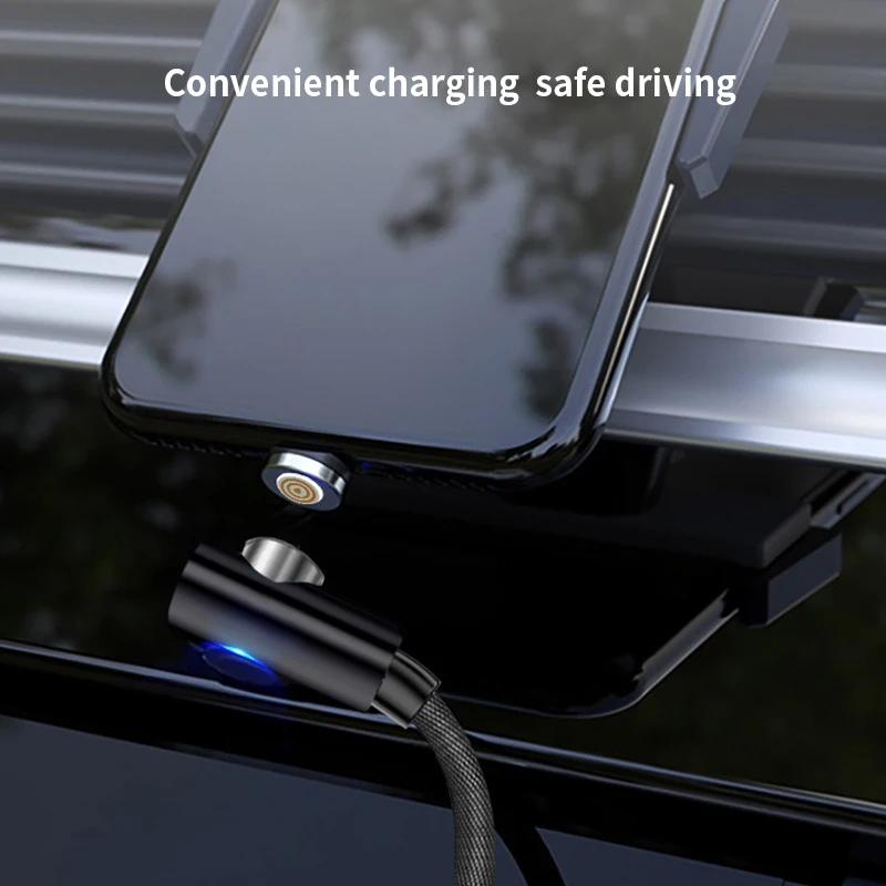 90 градусов зарядный кабель Magent зарядное устройство type C кабель USB C провод для быстрой зарядки Micro usb-концентратор, 4 порта для samsung iphone XM Magenetic кабель