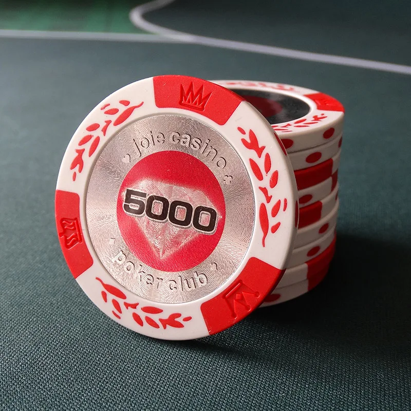 10pcs/Lot Poker Chips Texas Holdɾm Game Token Wheat Style Blackjack Coin |