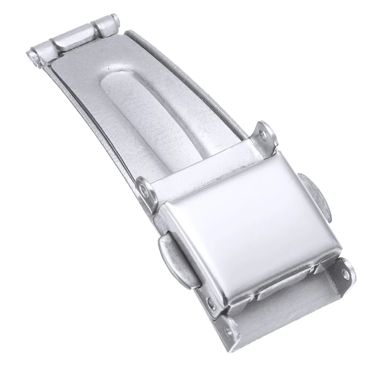 Steel Automatic Butterfly Buckle Watch Push Button Fold Deployment Clasp Strap Buckle For Watchbands 12-22 mm Replacement