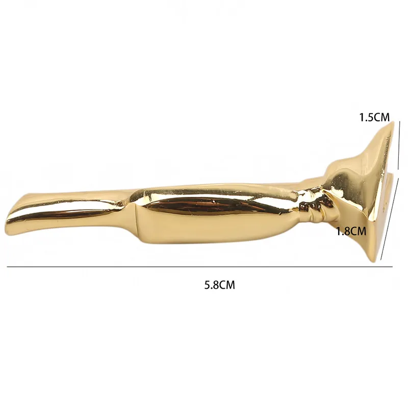 Цинковый сплав мини золотой трофей для мужчин трубка табак храп металлическая