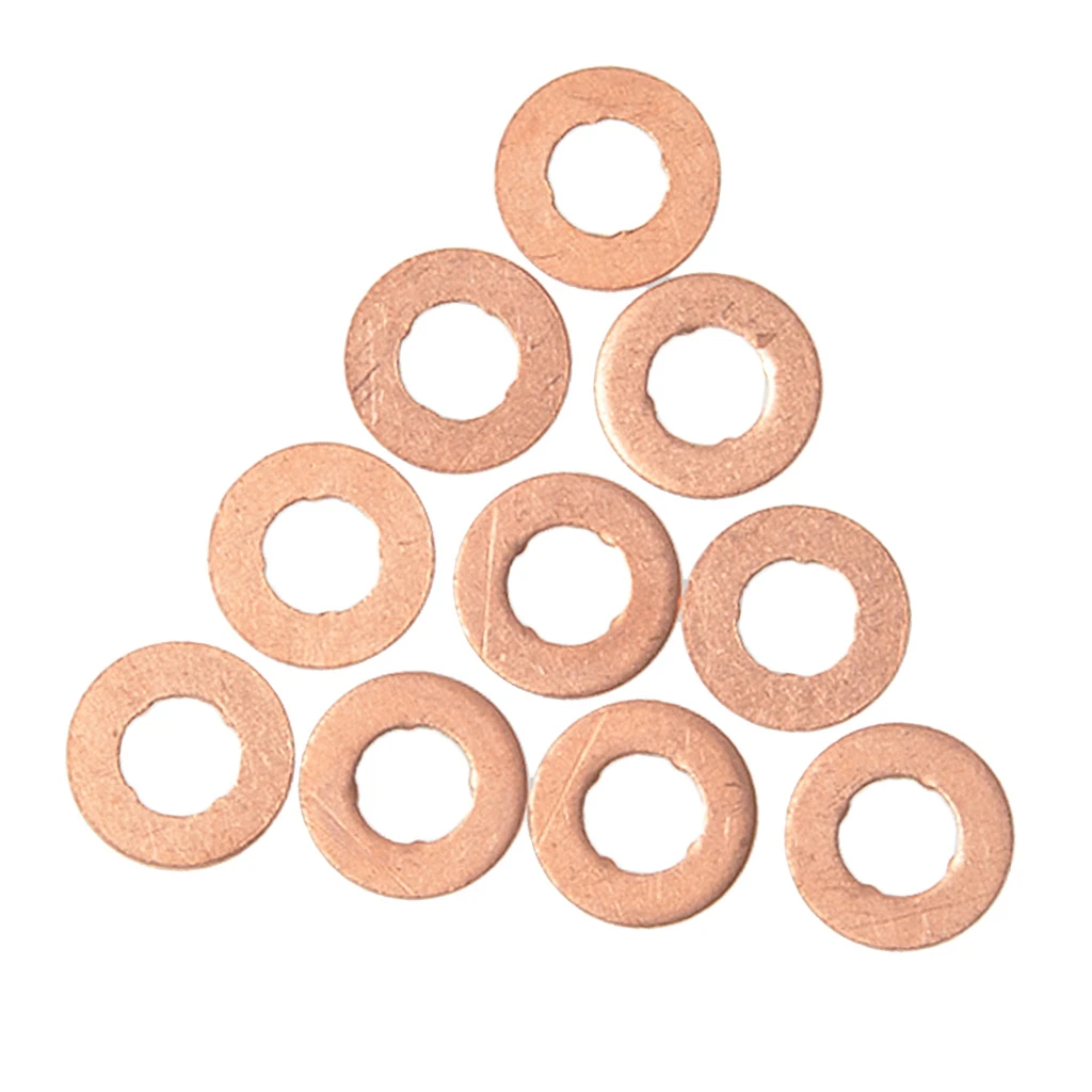 10pcs Fuel Injection Nozzle Holder Gasket Washers Replaces For Volvo S60 S80 V70 XC90 | Автомобили и мотоциклы
