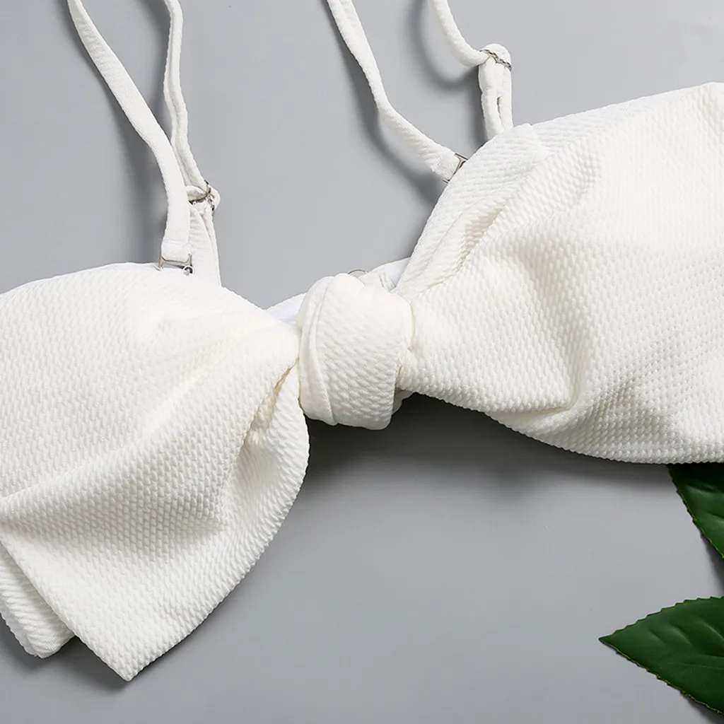 Push Up Bikini Sexy Bow Green Bikinis 2019 Hot Sale Padded Thong Swimsuit Brazilian Biquini Low Waist Swimwear Women#4 |