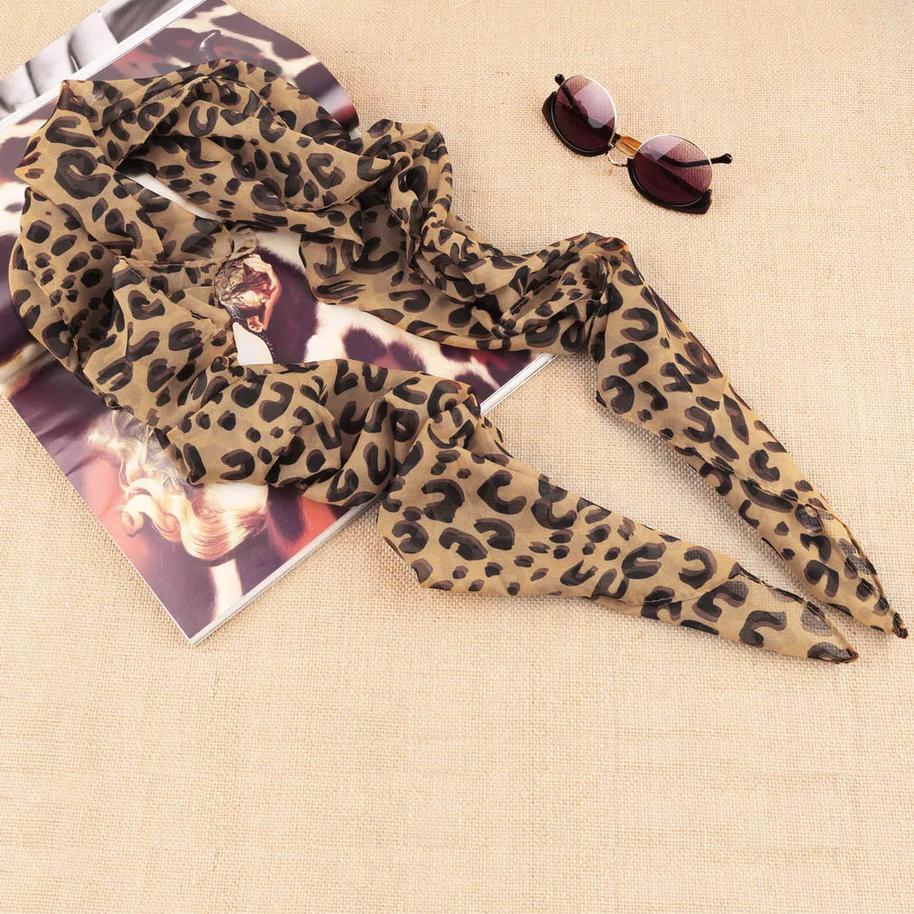 

Square Scarves Hot Long Sexy Leopard Scarf Women Warmth Animal Print Leopard Shawl Winter Autumn Warm Fashion Lady Women 2019