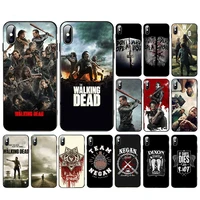 hot tv show the walking dead phone case for apple iphone 11 11pro xr x xs max 8 7 6 6s plus anti fall soft black back tpu coque