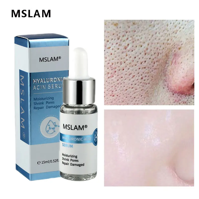 

Pore Shrink Serum Hyaluronic Acid Nourish Moisturizing Dryness Repair Face Pores Treatment Essence Liquid Skin Care Moisturizer