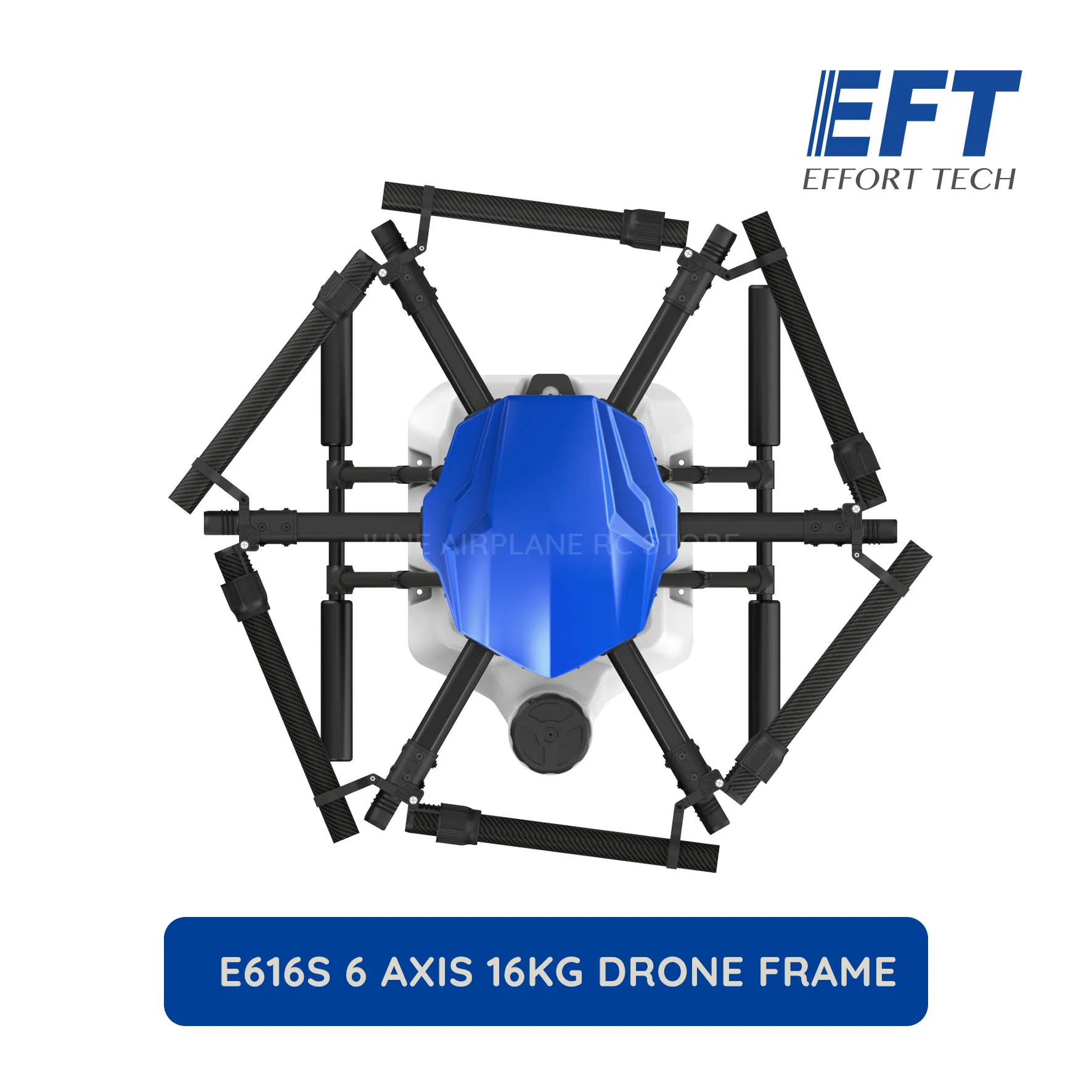EFT E616S 1628 мм 16 кг колесная база летная Платформа водонепроницаемый сельскохозяйственный распылитель Дрон 16L