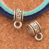 design circle connectors bails beads fit charm european bracelet l818 80pcs zinc alloy