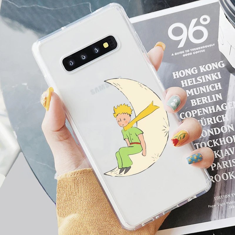Мягкий силиконовый прозрачный чехол для телефона из ТПУ с принтом Little Prince Samsung S6 S7
