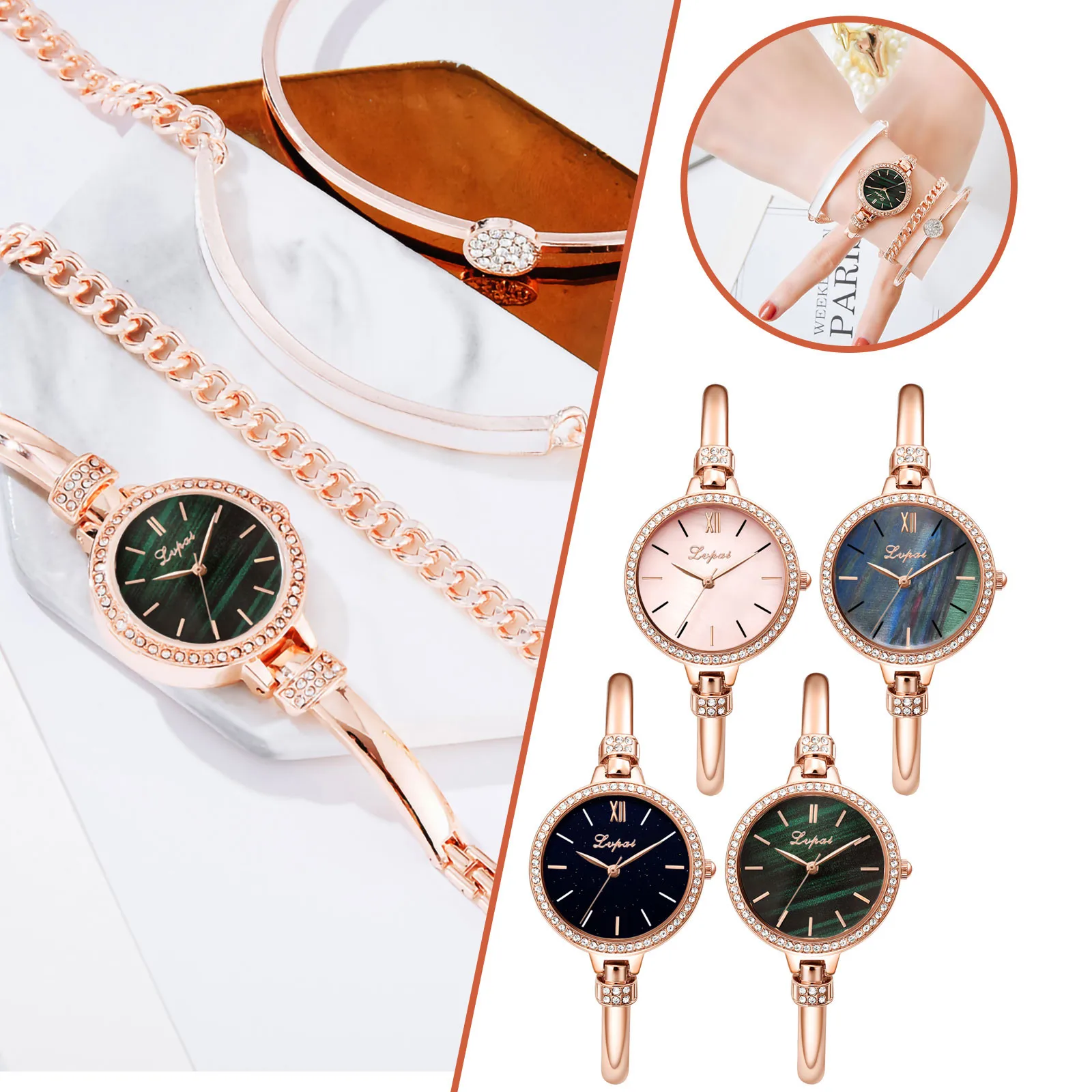 

Quartz Watch European And American Fashion Luxury Ladies Watches Women Personality Small Wristwatch relogios masculinos relogio