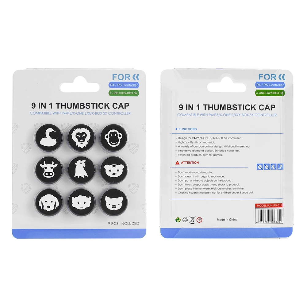 9 шт Мягкий силиконовый Джой Стик захват большим пальцем Кепки Крышка для PS5 PS4 Xbox