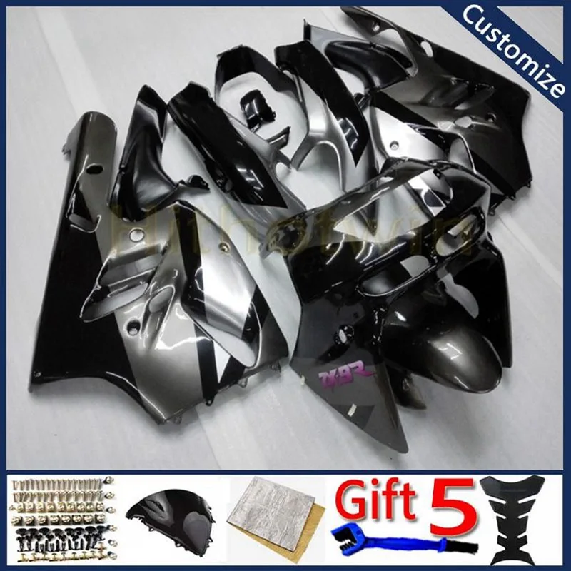 

bodywork kit motorcycle fairings For ZX9R 1994 1995 1996 1997 ZX-9R ABS plastic motor panels kit silver black