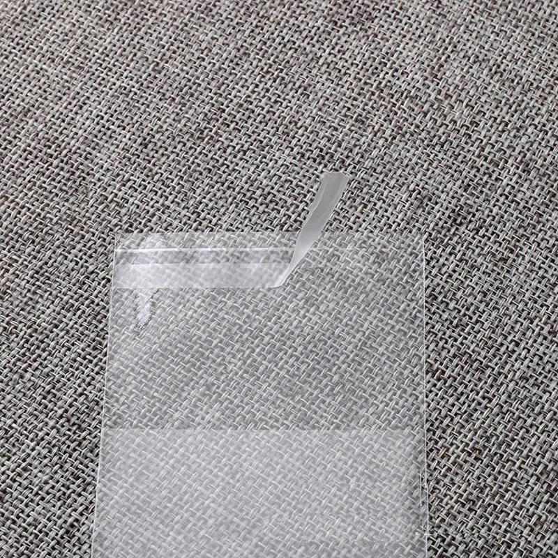 100 шт. прозрачная пластиковая самоклеящаяся сумка маленькая миниатюрная