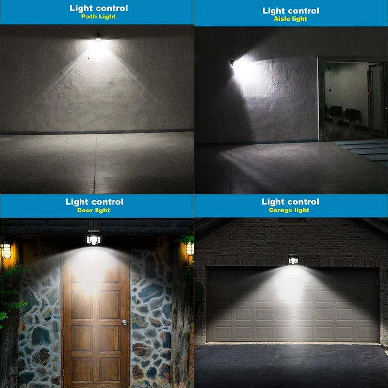 

Solar Lights 8 LEDs Solar Powered Wall Mounted Spotlight 360°Adjustable Wirelessly Motion Sensor Secure Lamp IP65