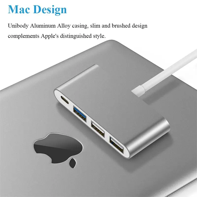 Концентратор USB Type-C на 4 порта 3 0 5 Гбит/с | Компьютеры и офис