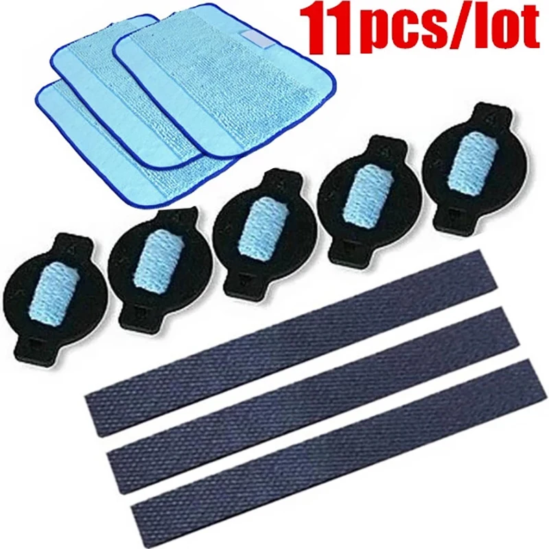 

11Pcs/Lot Robot Wheel Tire Mop Cloth Water Cap Replacment For iRobot Braava 320 380 381 380T 390 390T Mint 4200 4205 5200 5200C