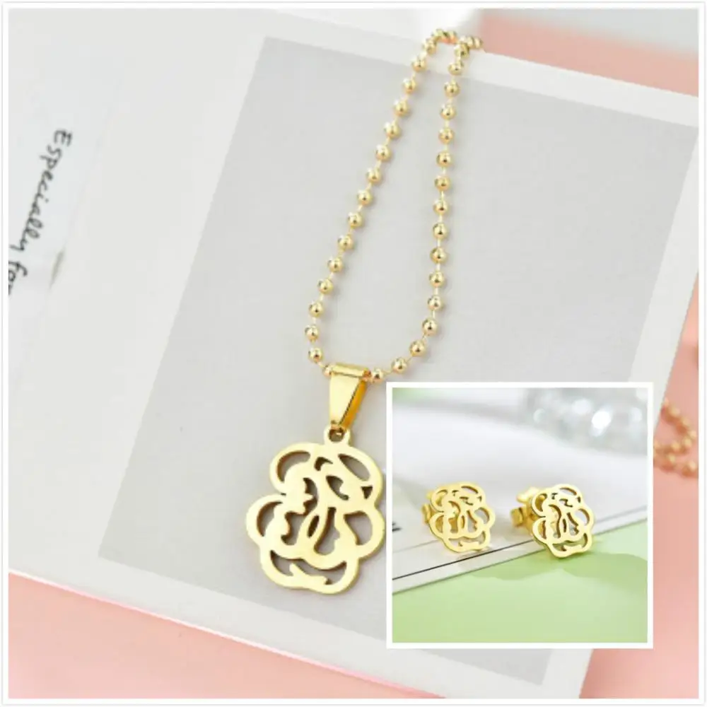 3 шт./компл. ожерелье из титановой стали с медвежатом новый продукт ювелирные