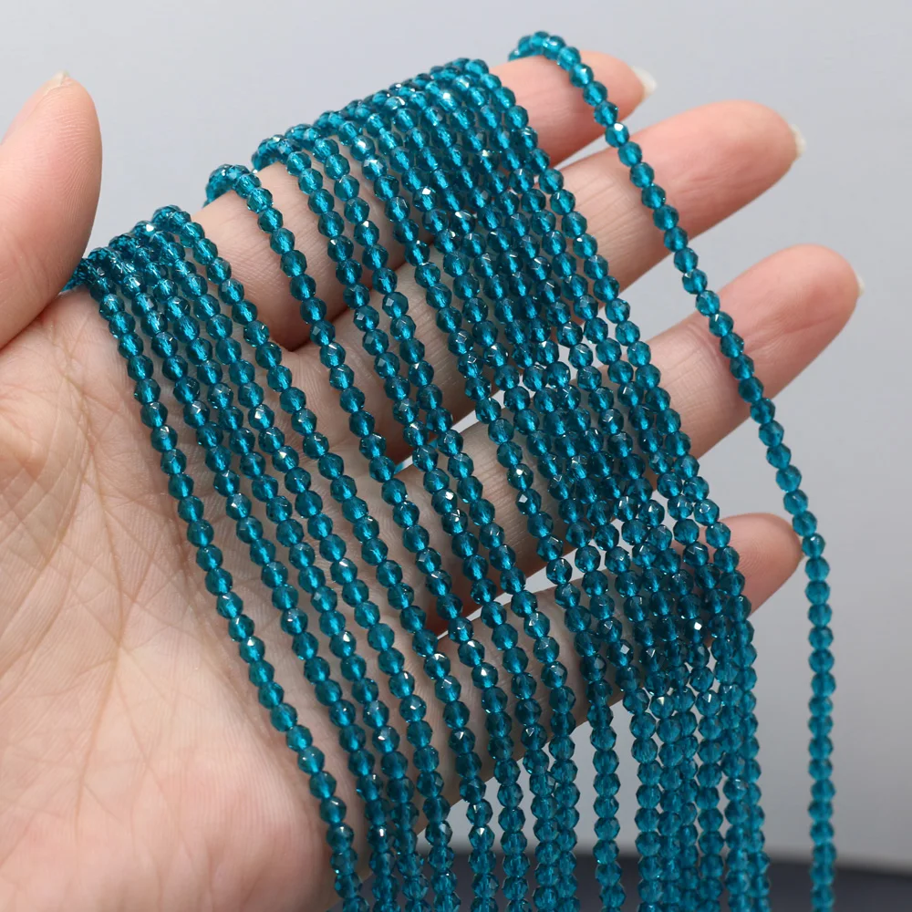 Небольшие бусины из натурального драгоценного камня с шпинелем граненые