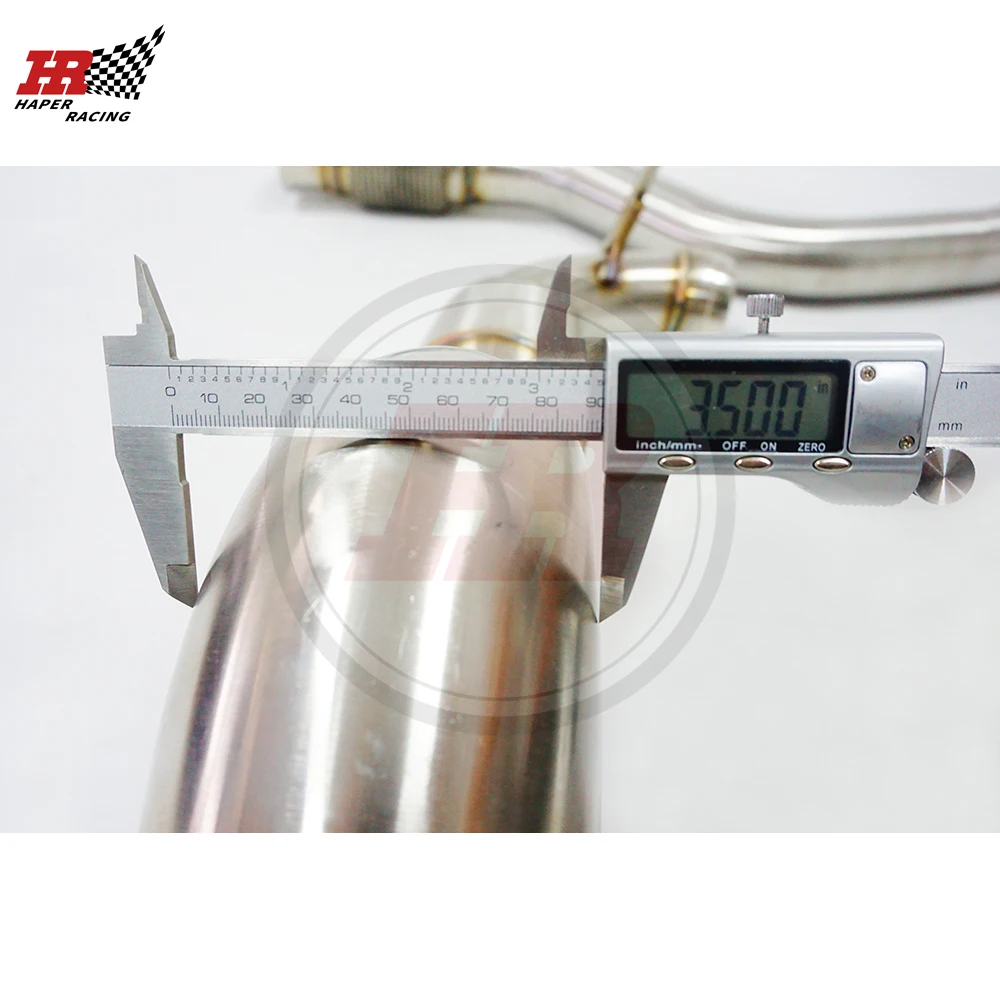 HP RACING 3 0 '' 5'' нержавеющая сталь Матовый выхлопной трубы для A45 AMG 14 16 CLA45 15 GLA45