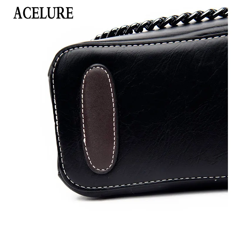 

ACELURE High Capacity Casual Tote Bag Sac Bolsa Soft PU Leather Large Handbags for Women Solid Designer Shoulder Bags for Female