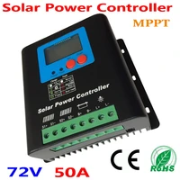 50a 60v 72v mppt solar charge controller home use 72v battery regulator 50a for 3600w pv solar panels modules ledlcd display