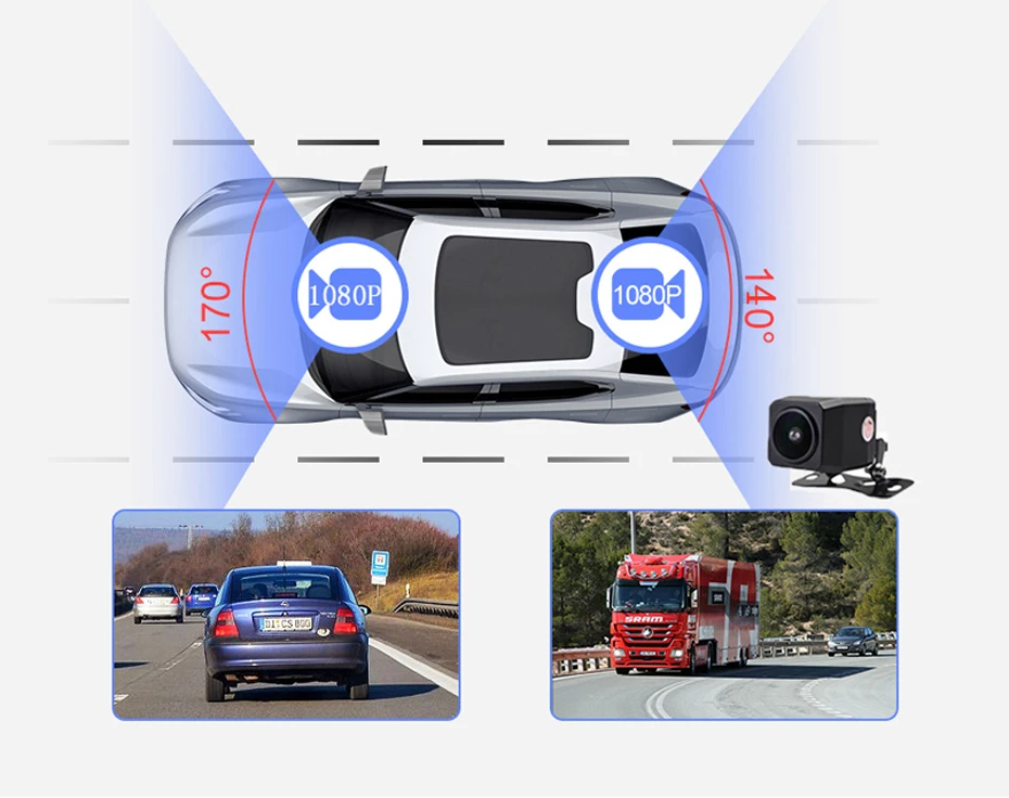 Новые 12 дюймов Android 8,1 Видеорегистраторы для автомобилей Камера gps Navi умное зеркало двойной 1080p Регистраторы Ночное видение Wi-Fi 4G 24 часа в сутки удаленный монитор