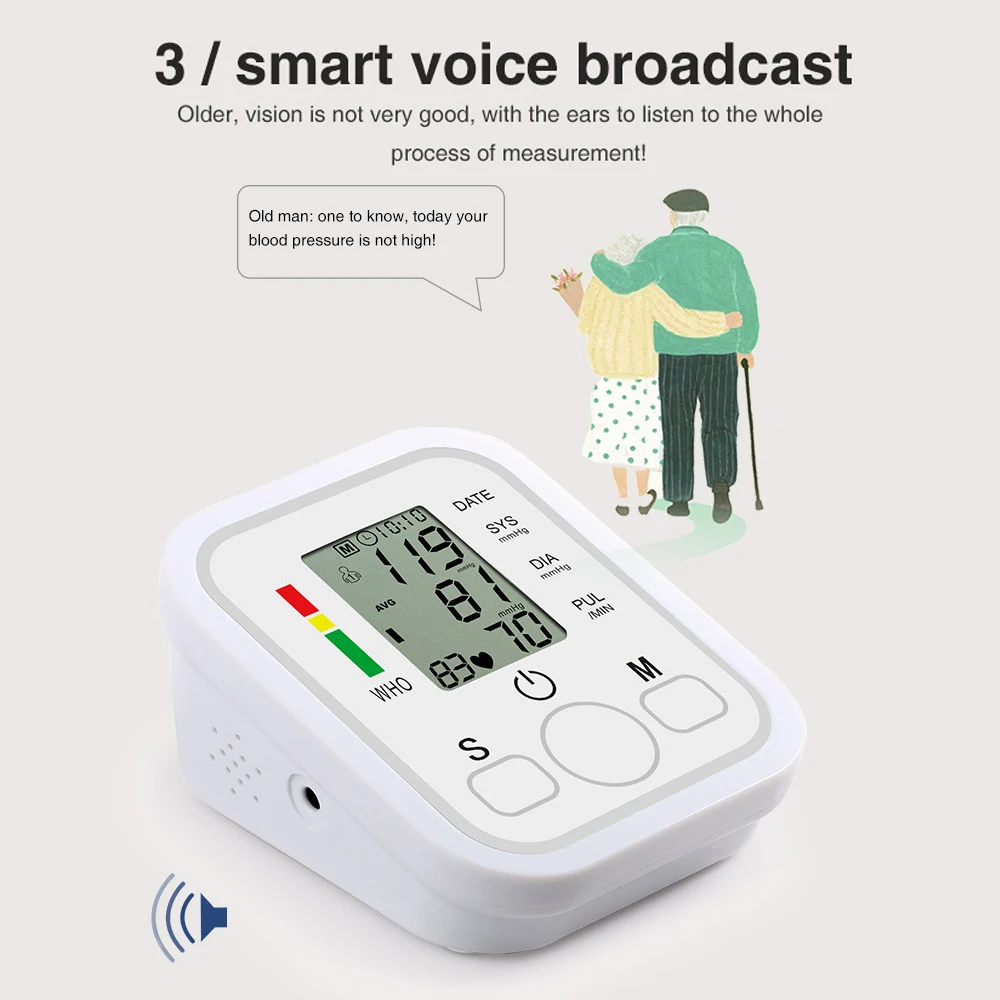 Тонометр на руку с функцией измерения артериального давления и